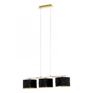 Black design pendant light fabric, Wessel