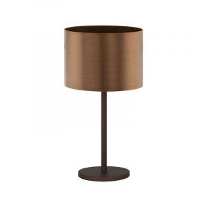 Brown design table lamp plastic, Noor, with switch