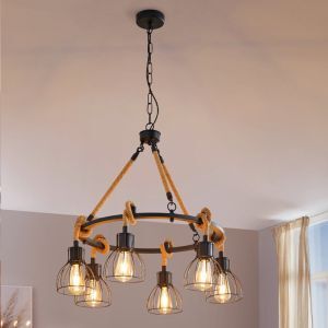 Black industrial pendant light steel, Simeon