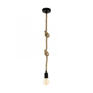 Black industrial pendant light steel, Simeon