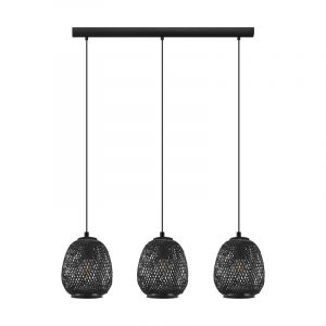 Wood pendant light black, Nicole