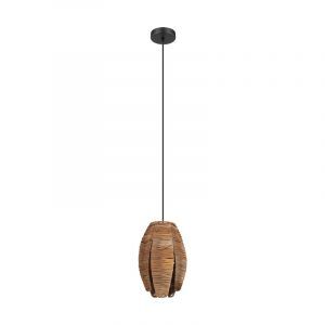 Wood pendant light brown, Joyca