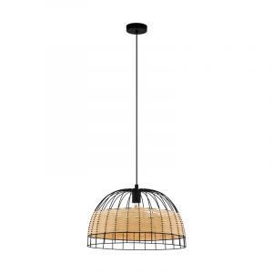 Rattan pendant light brown, Guillaume