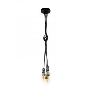 Black pendant light steel, Nickolai