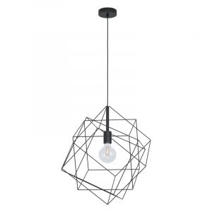 Black industrial pendant light steel, Aemilius