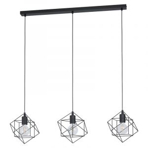 Black industrial pendant light steel, Aemilius