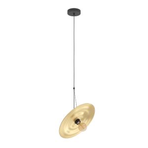 Brass design pendant light steel, Jesmer