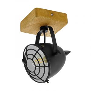 Wood ceiling spotlight brown, Pasquale