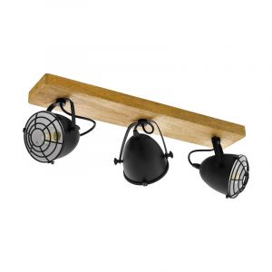 Wood ceiling spotlight brown, Pasquale