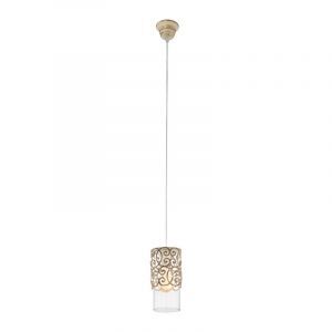 Brown vintage pendant light steel, Salvator