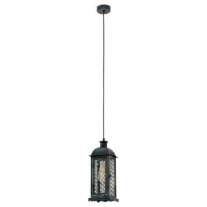 Green retro pendant light metal, Abderrahman