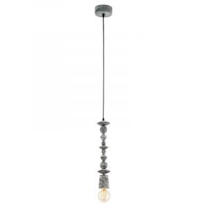 Wood pendant light black, Abel