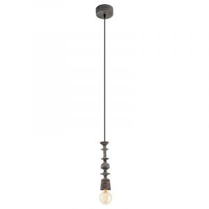 Wood pendant light black, Abel