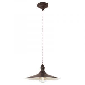Brown classic pendant light steel, Jalysha