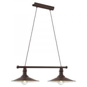 Brown classic pendant light steel, Jalysha