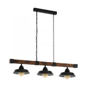 Wood pendant light brown, Josia