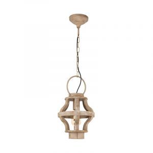 Wood pendant light brown, Adriano