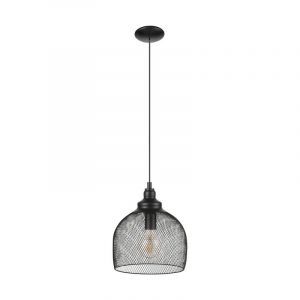 Black industrial pendant light steel, Aerys