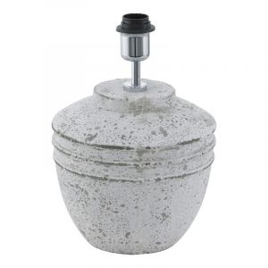 Ceramic table lamp grey, Alana, with switch