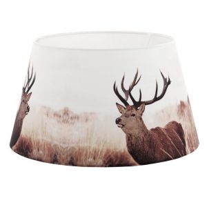 Brown Lampshade Noah, Fabric, Country