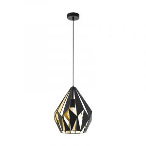 Black modern pendant light metal, Acri