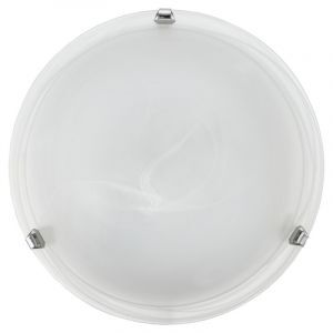 Chrome flush ceiling light glass, Alcor