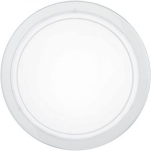 White flush ceiling light glass, Agena