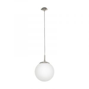Nickel modern pendant light glass, Dave
