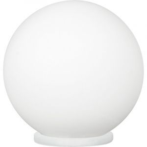 Silver table lamp glass, Dave, with switch