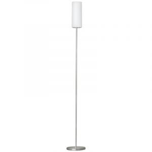 Nickel floor lamp glass, Ciuda, with switch