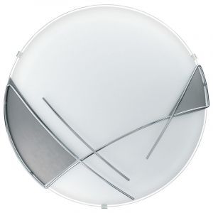 White flush ceiling light glass, Jara