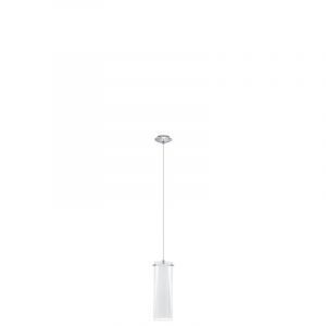 Chrome modern pendant light glass, Barceno