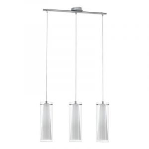 Chrome modern pendant light glass, Barceno