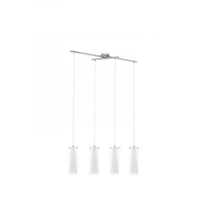 Chrome modern pendant light glass, Barceno