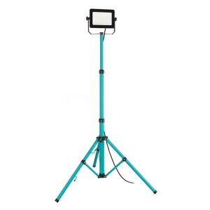 Blue work light aluminium, Angelos, 52W, 4000K LED, IP65, with switch