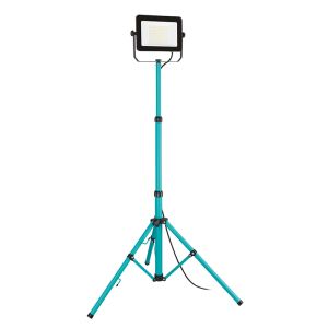 Blue work light aluminium, Angelos, 100W, 4000K LED, IP65, with switch