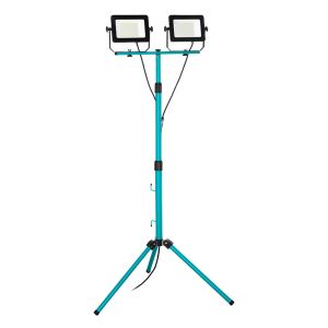 Blue work light aluminium, Angelos, 52W, 4000K LED, IP65, with switch