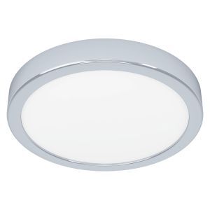 Chrome bathroom ceiling light plastic, Geraldo, 17W, 3000K LED, IP44