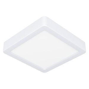 White bathroom ceiling light plastic, Geraldo, 11W, 3000K LED, IP44