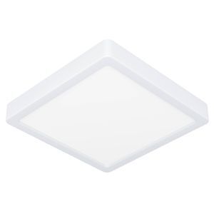 White bathroom ceiling light plastic, Geraldo, 17W, 3000K LED, IP44