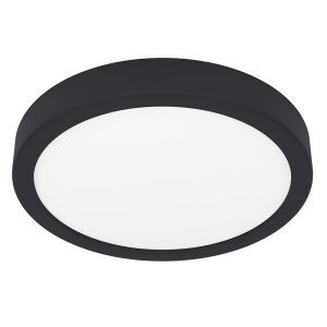 White bathroom ceiling light plastic, Geraldo, 17W, 3000K LED, IP44