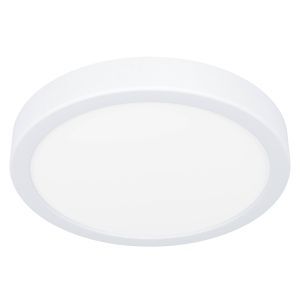White bathroom ceiling light plastic, Geraldo, 17W, 3000K LED, IP44