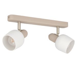 Beige ceiling spotlight steel, Connor