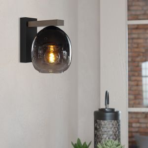 Brown modern wall light wood, Frida