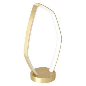 Golden design table lamp aluminium, Samson, 10,8W, 3000K LED, with switch