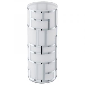 Chrome design table lamp glass, Bjorn, with switch