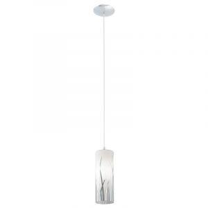 Chrome design pendant light glass, Ilyas