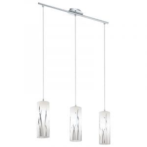 Chrome design pendant light glass, Ilyas
