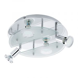 Chrome design ceiling spotlight glass, Lusie