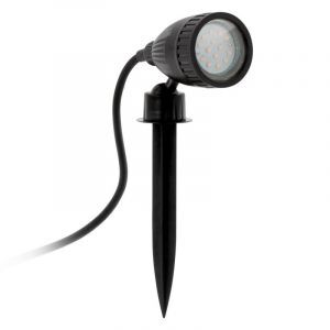 Black garden spike light plastic, Judy, IP44, with switch
